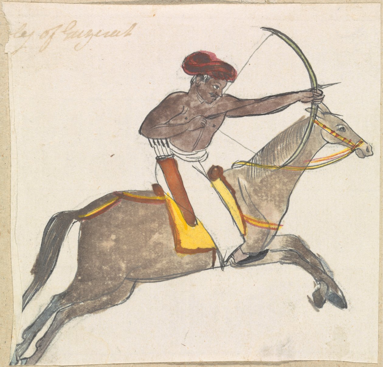 Archer à Cheval - Gangaram Chintaman Tambat