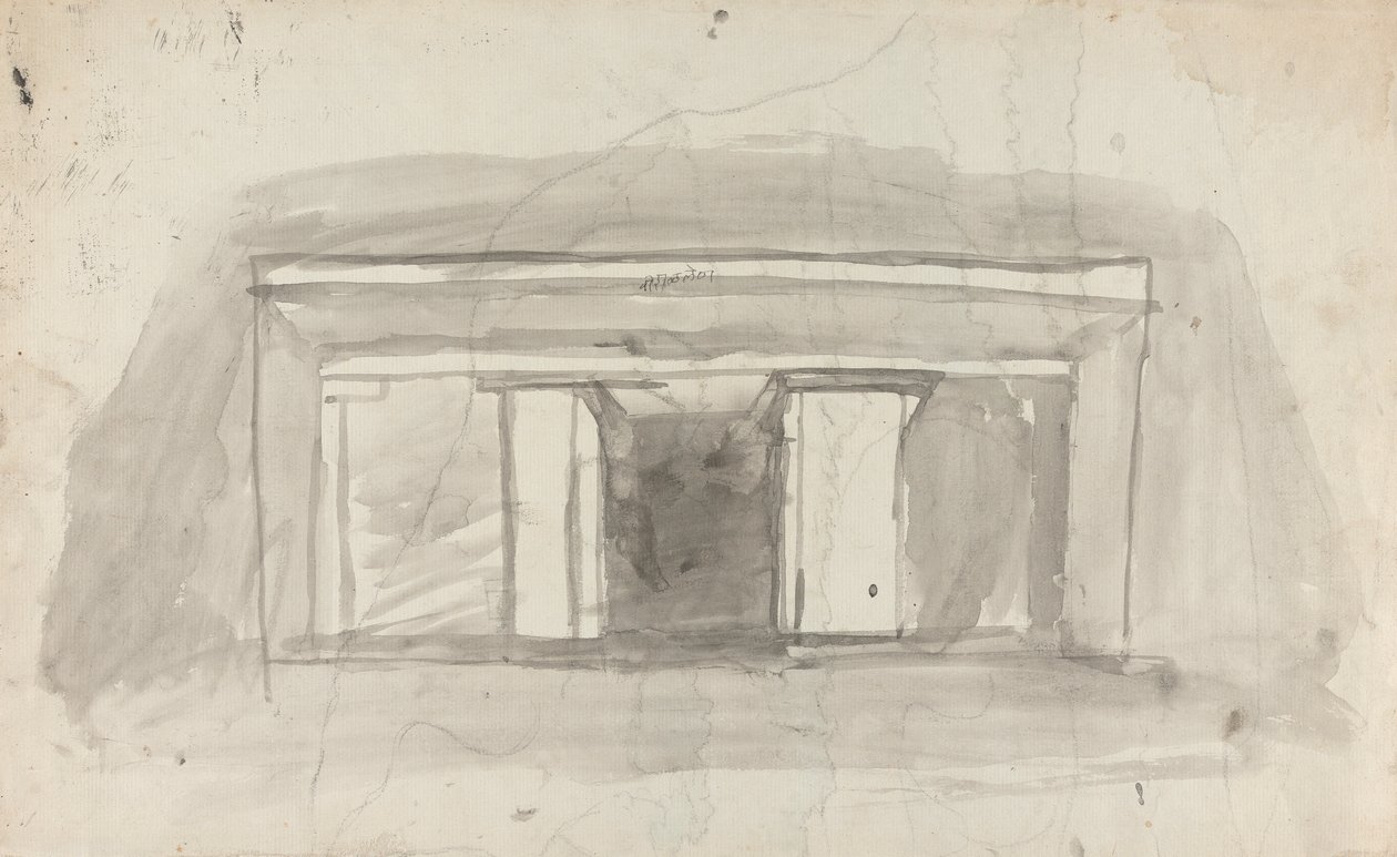 Croquis de la vallée et du village d