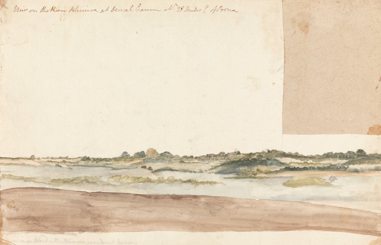Vue sur la rivière Klimara à Dewal Gaunm - Gangaram Chintaman Tambat