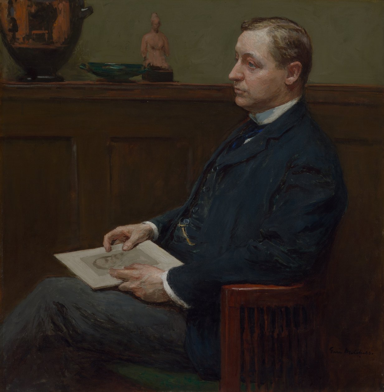 Portrait de Charles Lawrence Hutchinson, vers 1902 - Gari Melchers