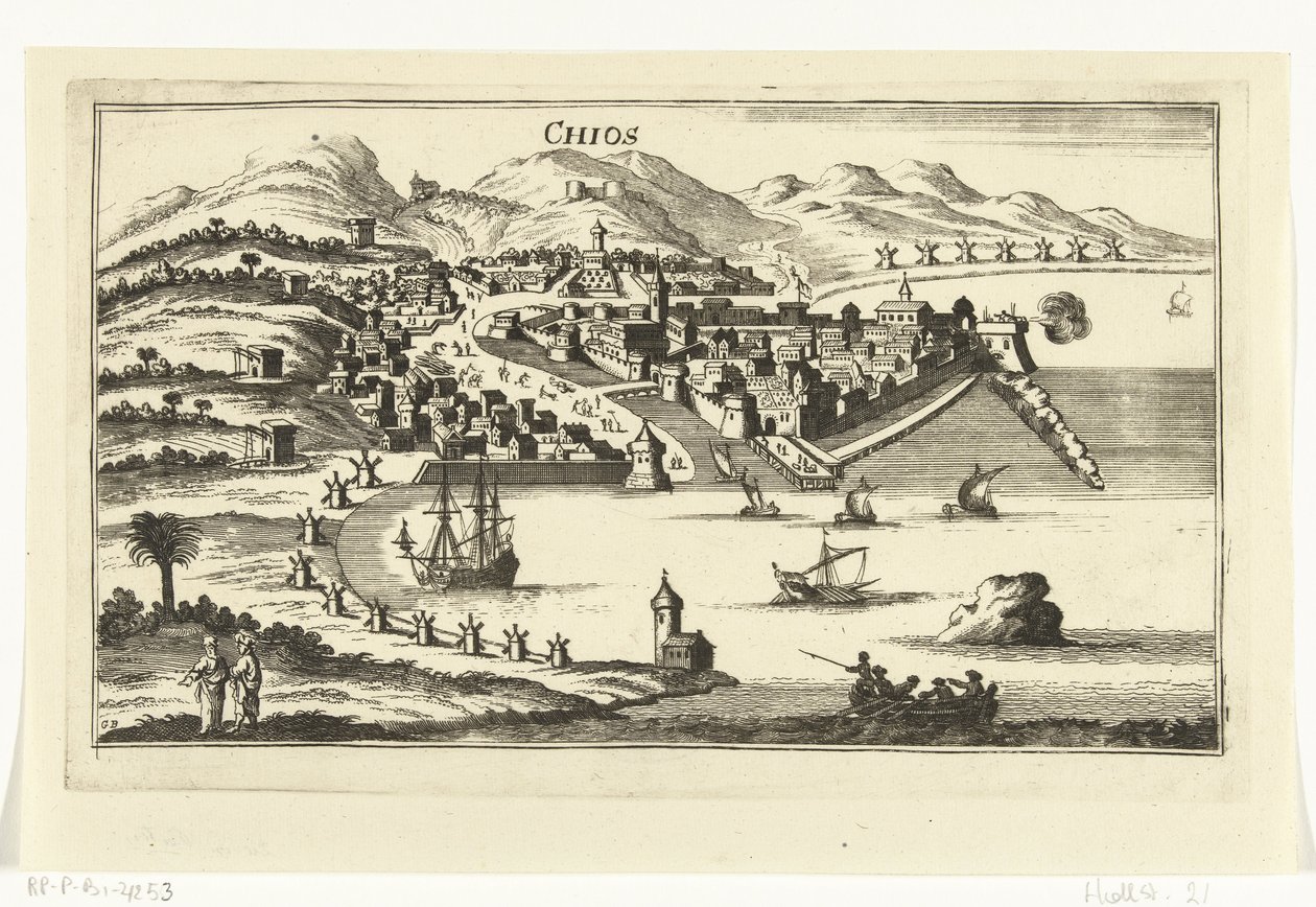 Vue de Chios - Gaspar Bouttats