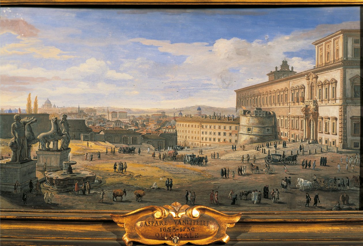 Rome, le palais du Quirinal - Gaspar van Wittel