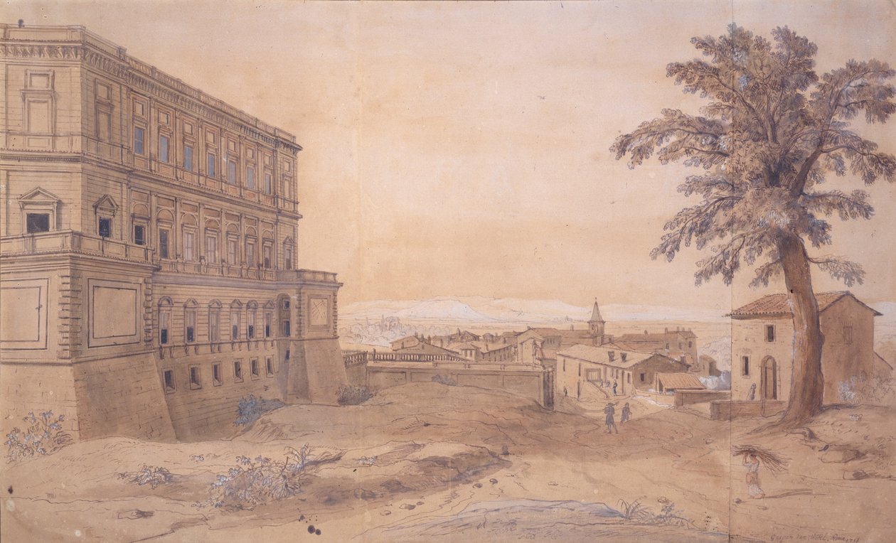 Le Palazzo Farnese à Caprarola - Gaspar van Wittel