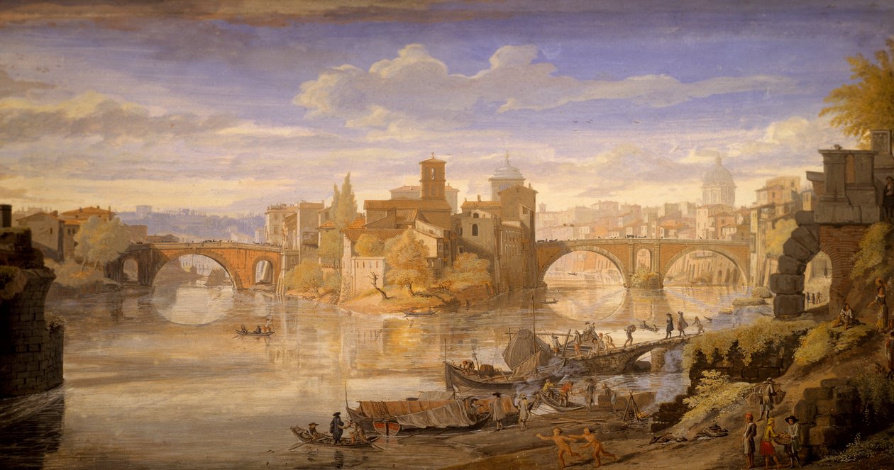 Île Tibérine - Gaspar van Wittel