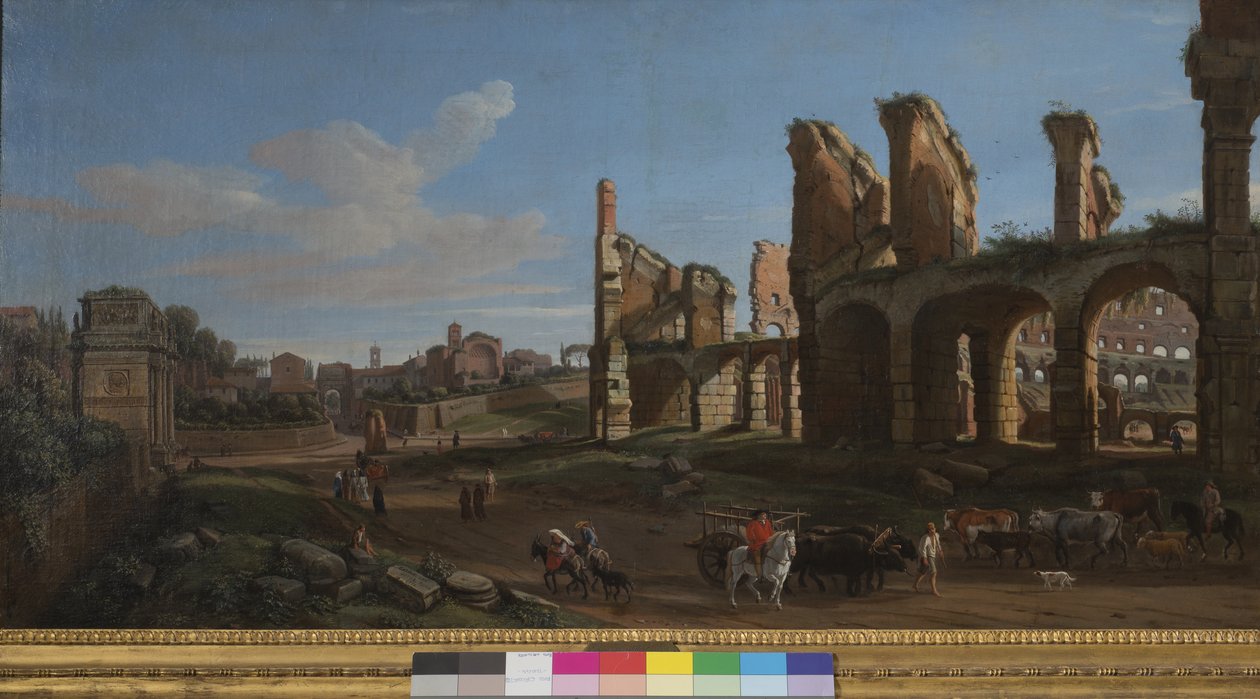 Le Colisée et le Forum Romain, 1711 - Gaspar van Wittel