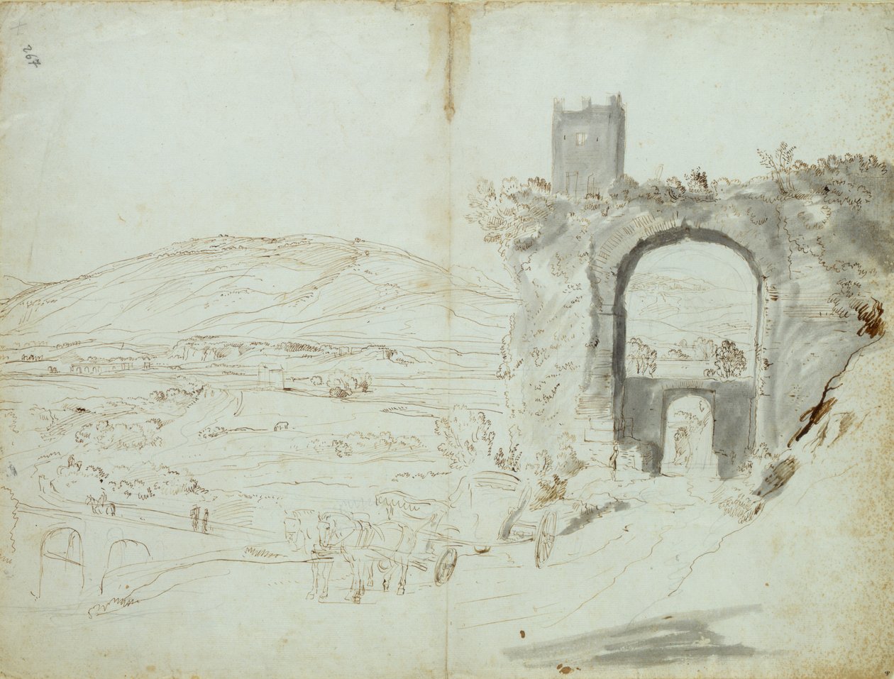 Vue à Tivoli - Gaspar van Wittel