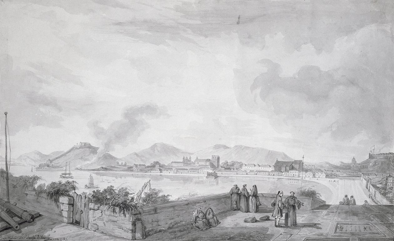 Vue de Macao, 1787 - Gaspard Duche de Vancy