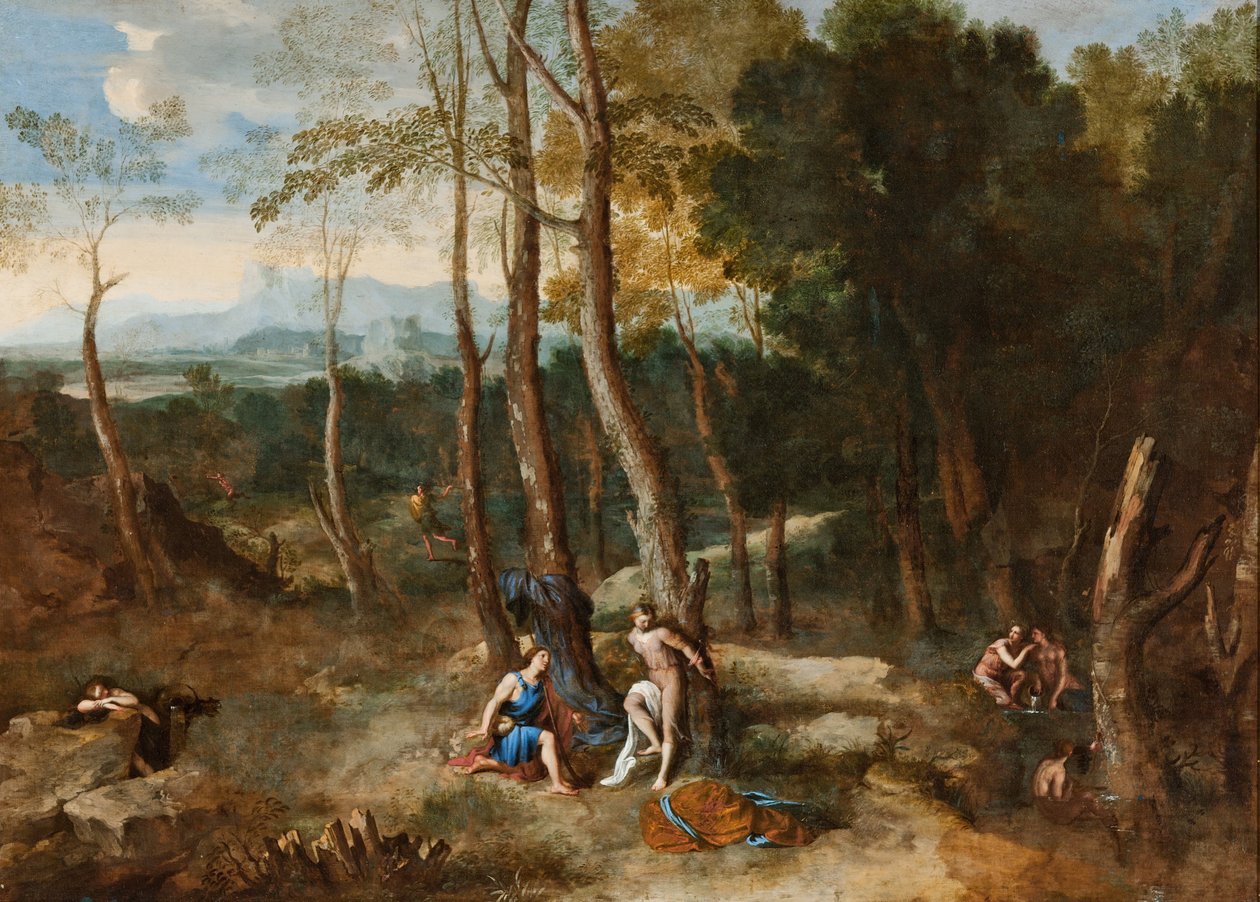 Aminta sur le point de sauver Silvia - Gaspard Dughet