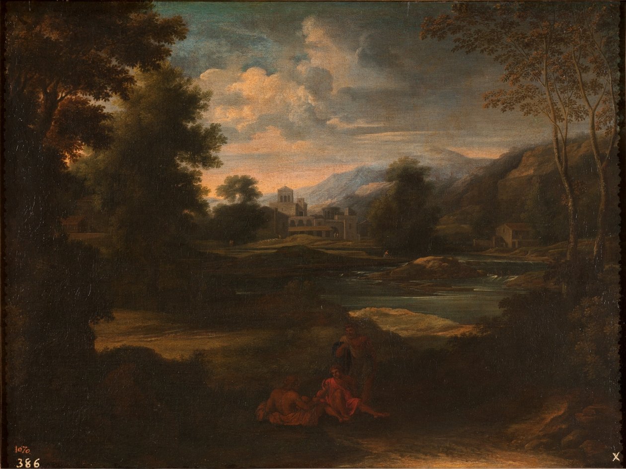 Dughet - Paysage avec trois personnages, 1648 - 1650 - Gaspard Dughet
