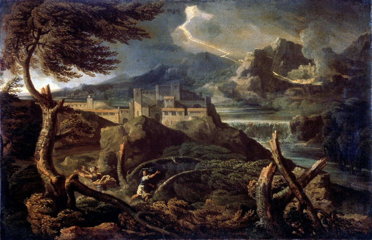 Paysage avec éclair - Gaspard Dughet