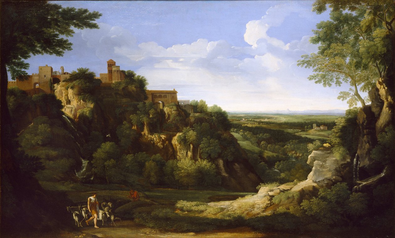 Vue de Tivoli avec Rome au loin, fin des années 1650 - Gaspard Dughet
