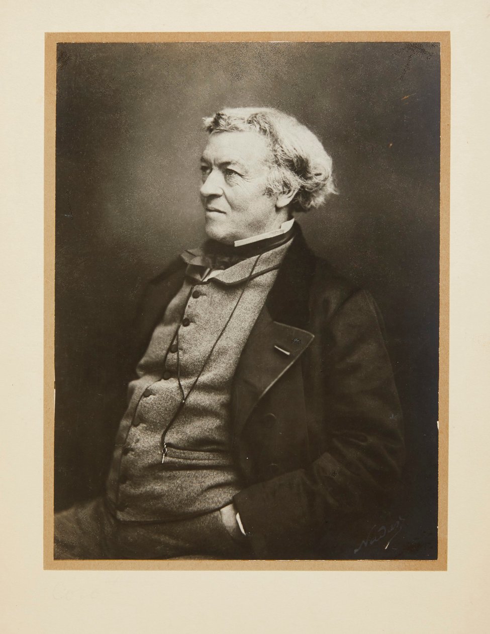 Portrait de Jean-Baptiste Camille Corot 1796-1875, vers 1860 - Gaspard Félix Nadar