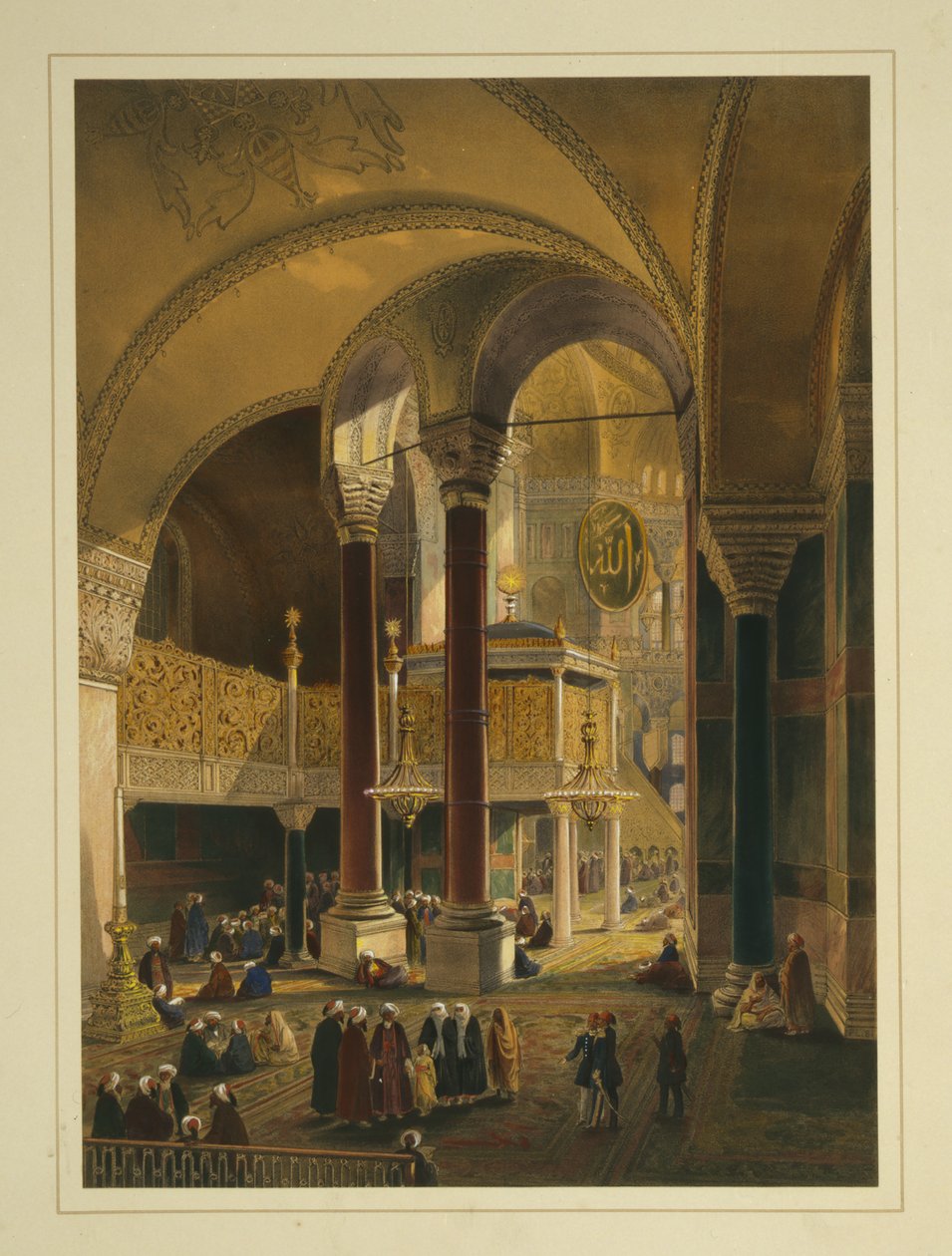 La galerie impériale de la mosquée Ayasofya, ancienne église Sainte-Sophie - Gaspard Fossati
