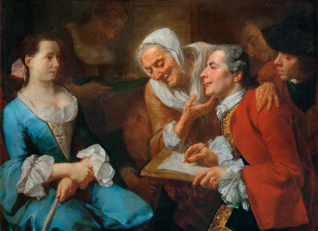 Seance de portrait - Sitting for a portrait ... - Gaspare Traversi