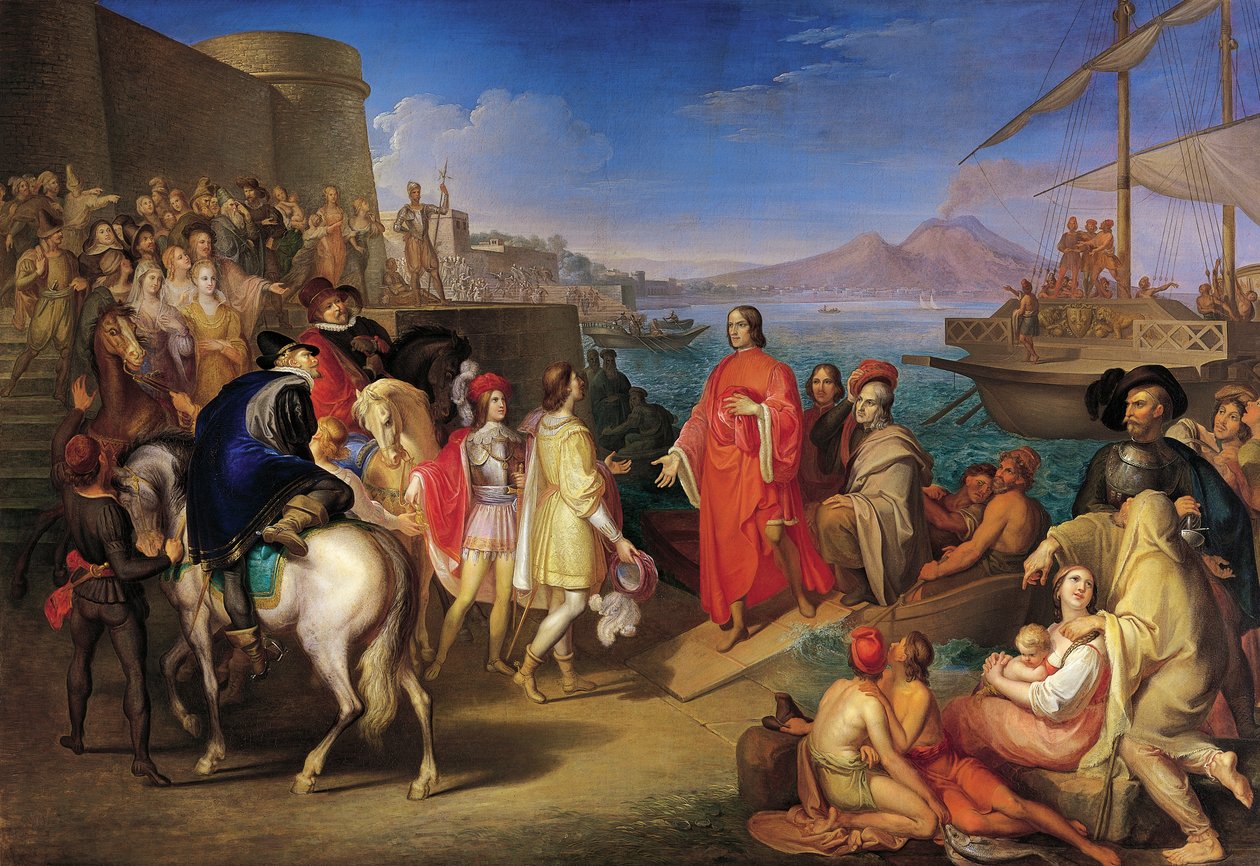 Débarquement de Laurent le Magnifique à Naples, par Gaspero Martellini - Gaspero Martellini