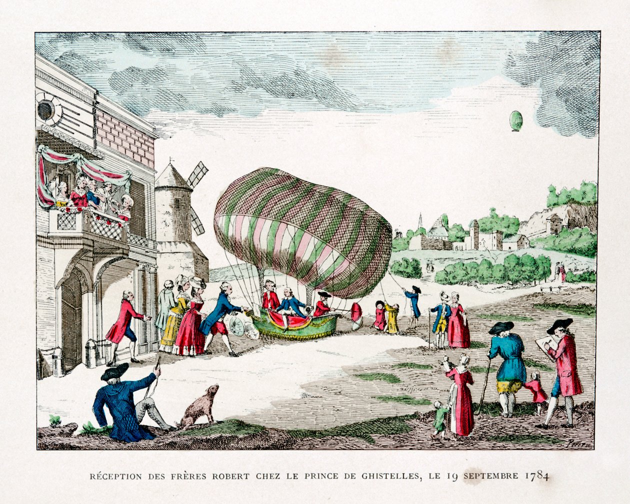 Réception des frères Robert par le prince de Ghistelles en 1784, 1887 - Gaston Tissandier