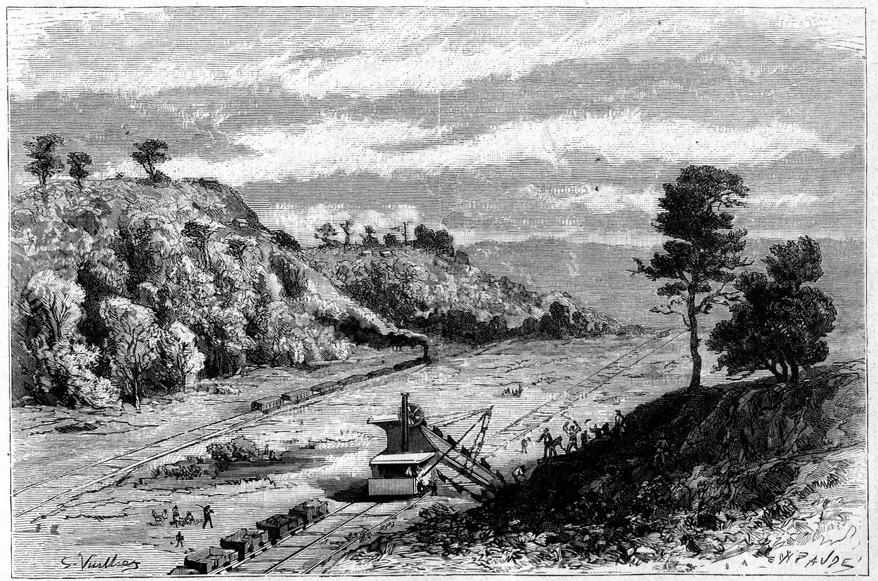Construction du canal de Panama - percement de l