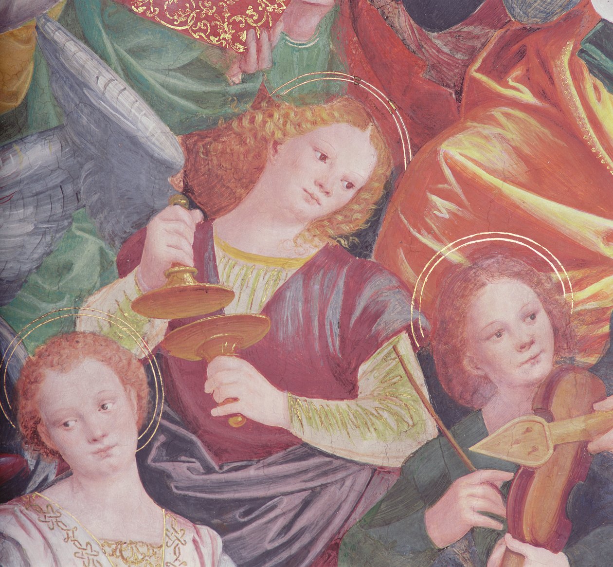 Le concert des anges, 1534-36 (détail) - Gaudenzio Ferrari