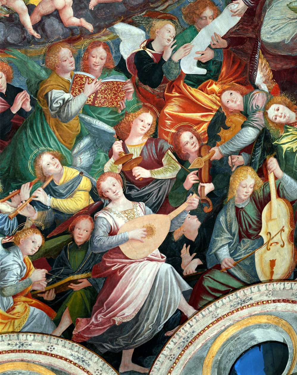 Le Concert des Anges, 1534-36 (détail) | Estampe d'art