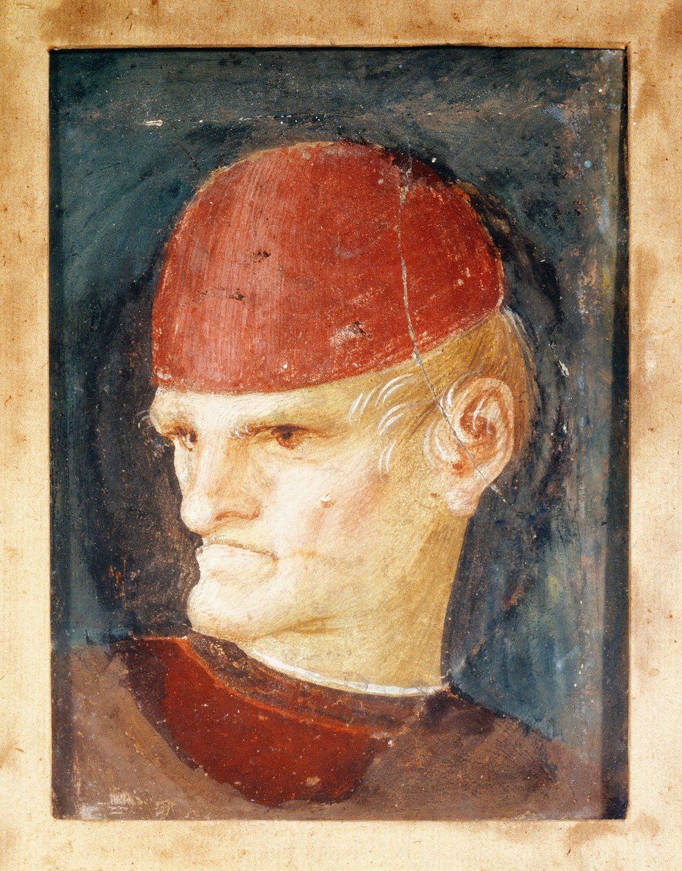 Italie, Varallo, Fragment de fresque d