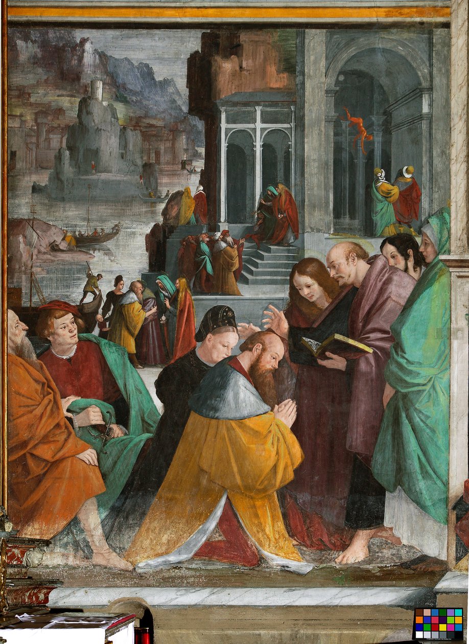 Le Baptême des Princes de Marseille à Rome - Gaudenzio Ferrari