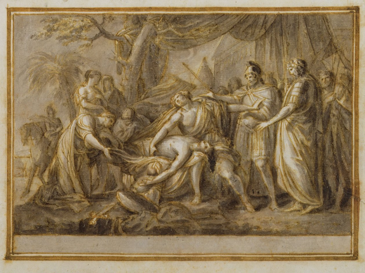 Achille pleurant la mort de Patrocle, 1760-63 - Gavin Hamilton