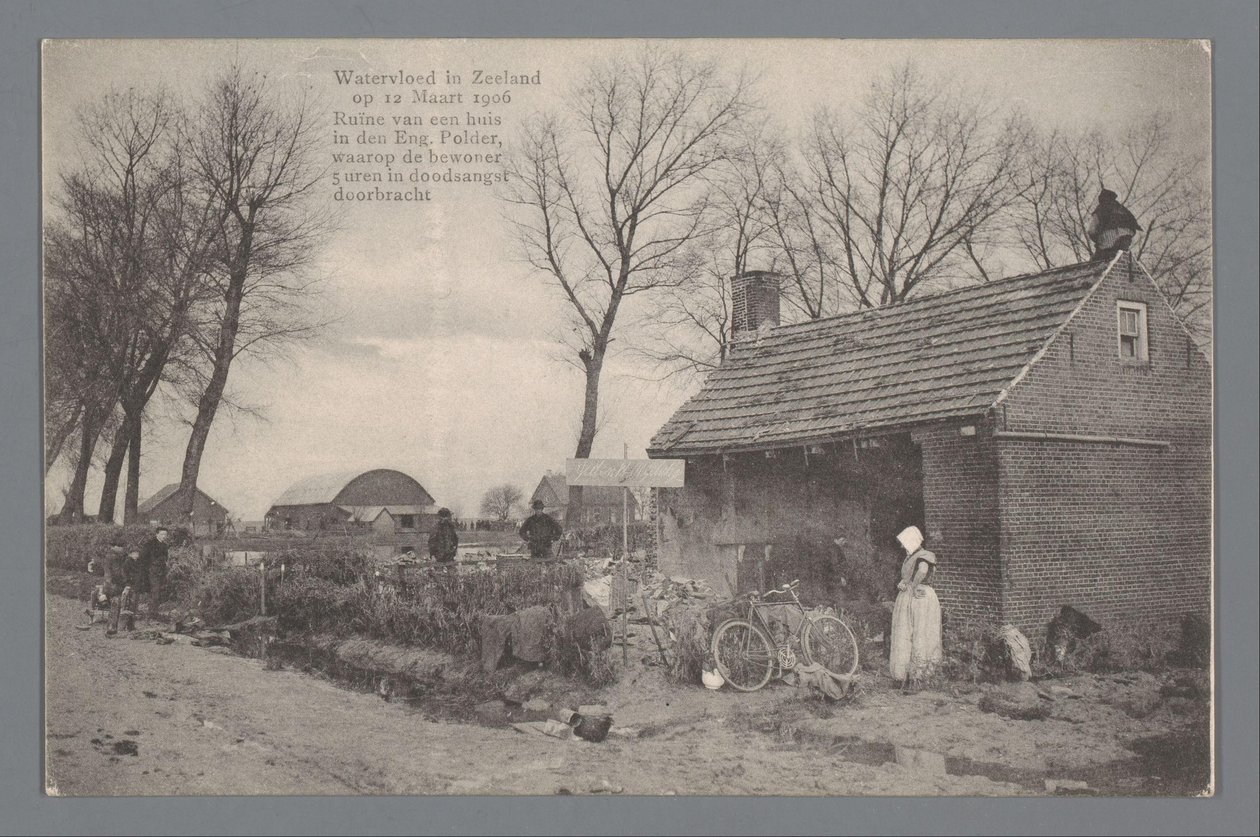 Inondation en Zélande le 12 mars 1906 - Gebroeders van Straaten
