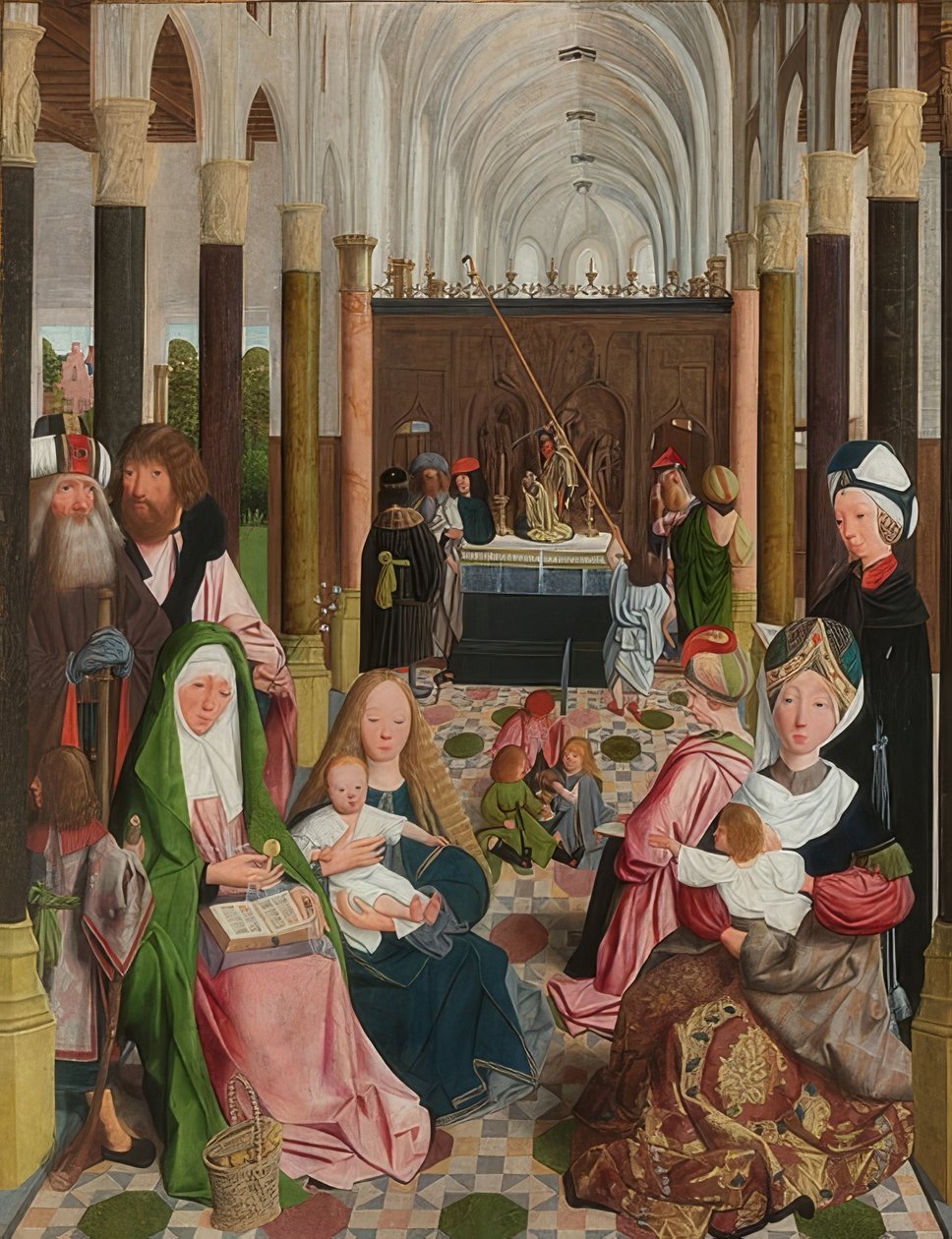 La Sainte Parenté. Vers 1495 - Geertgen Tot sint Jans