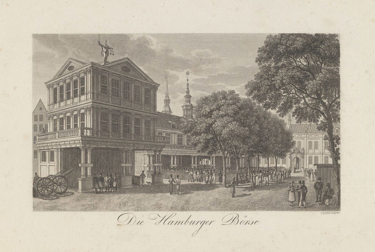 La Vieille Bourse à Hambourg - Geissler