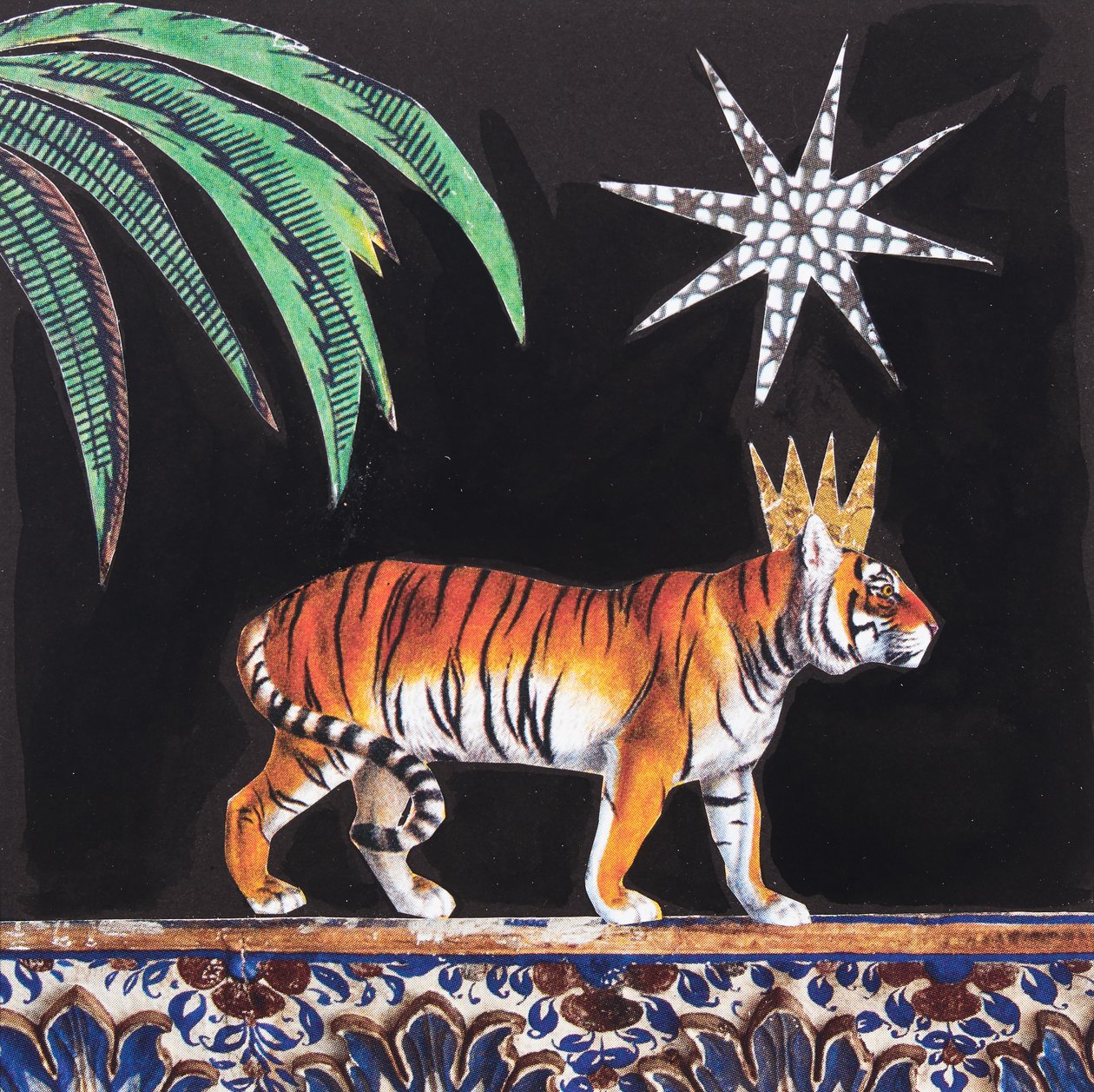 Tigre royal (collage) - Genevieve French