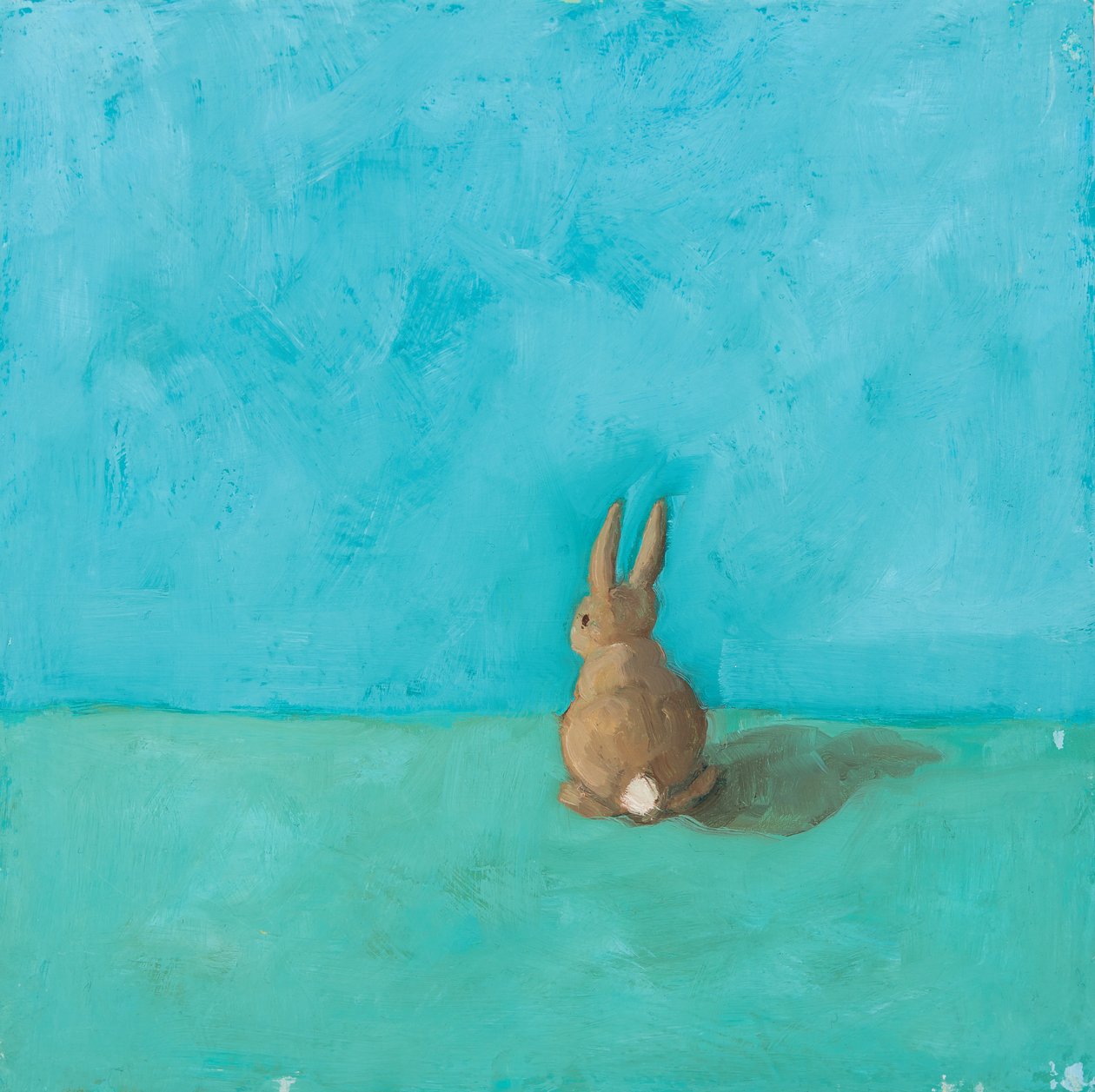 Little Bun, 2018 (huile sur carton) - Genevieve French