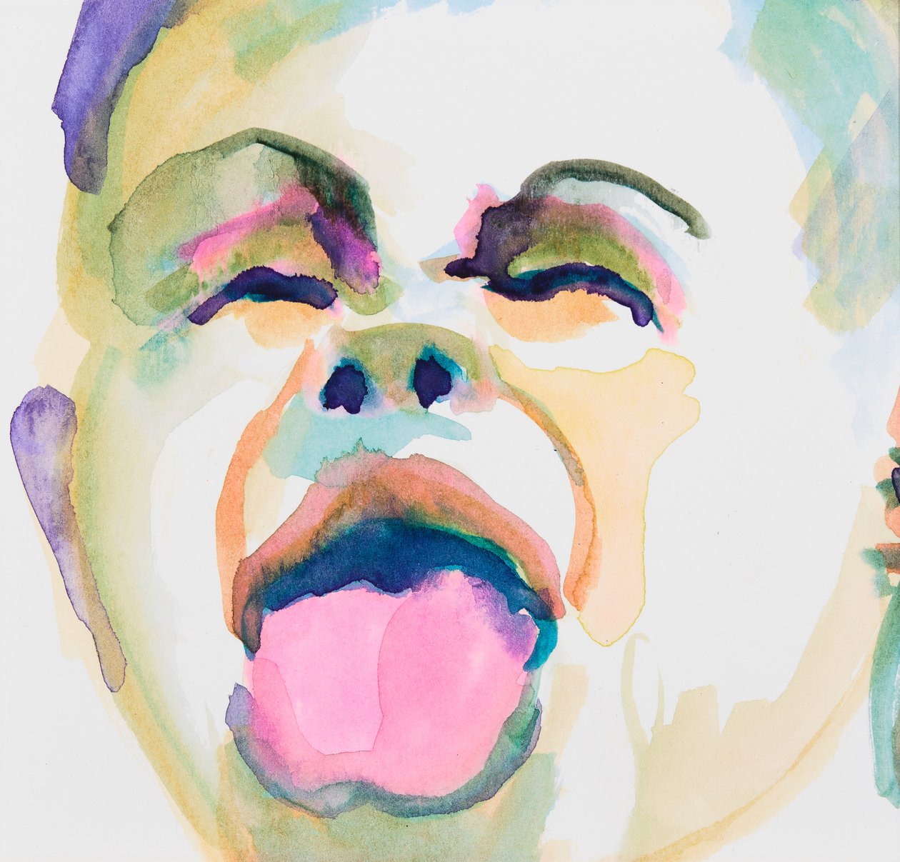 Yah Boo Sucks to You (aquarelle sur papier) - Genevieve French