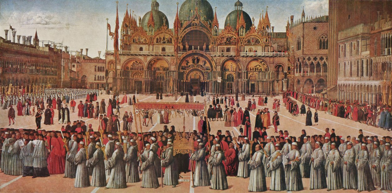 Procession sur la place Saint-Marc - Gentile Bellini