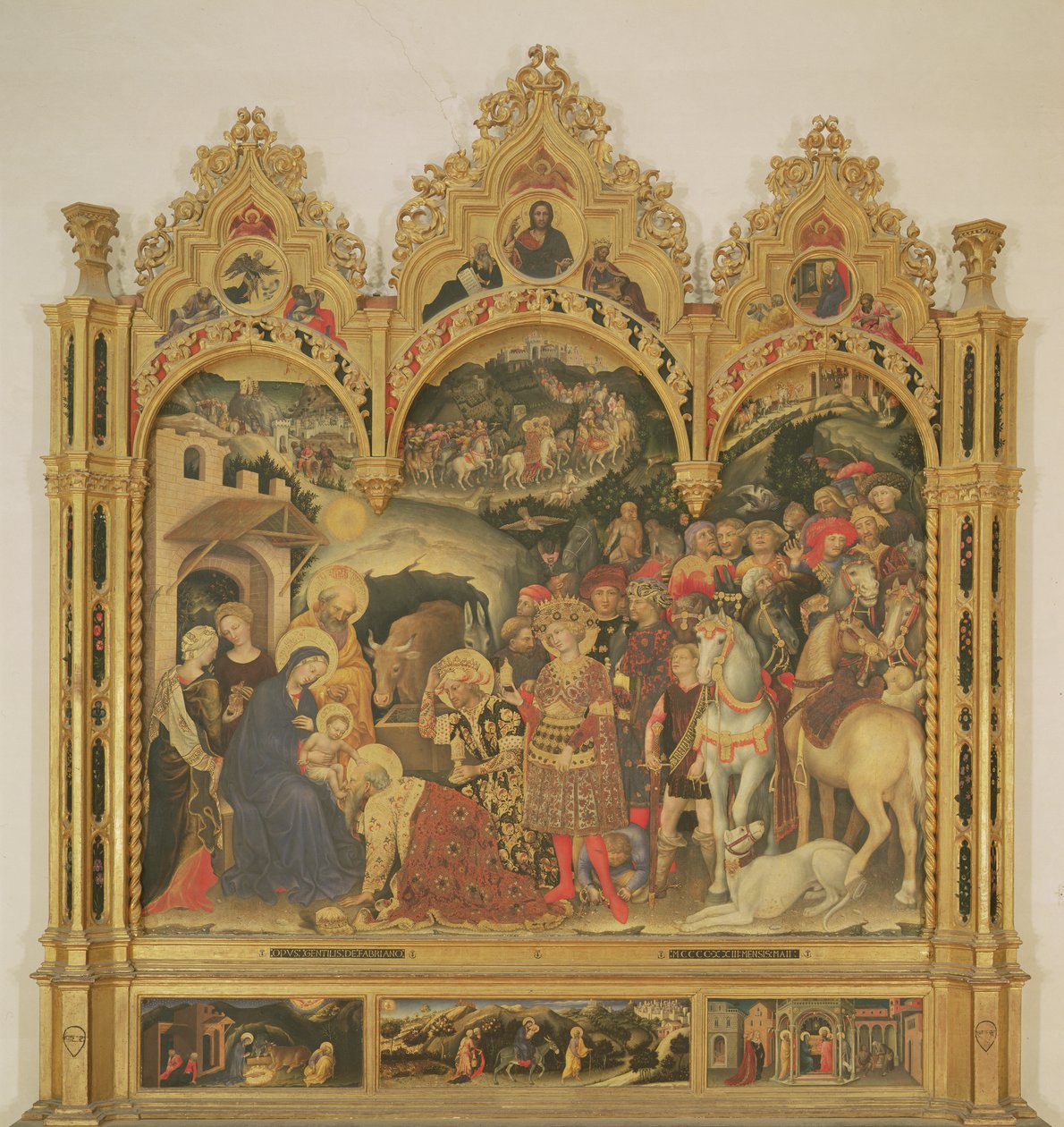 Adoration des Mages, retable, 1423 - Gentile da Fabriano