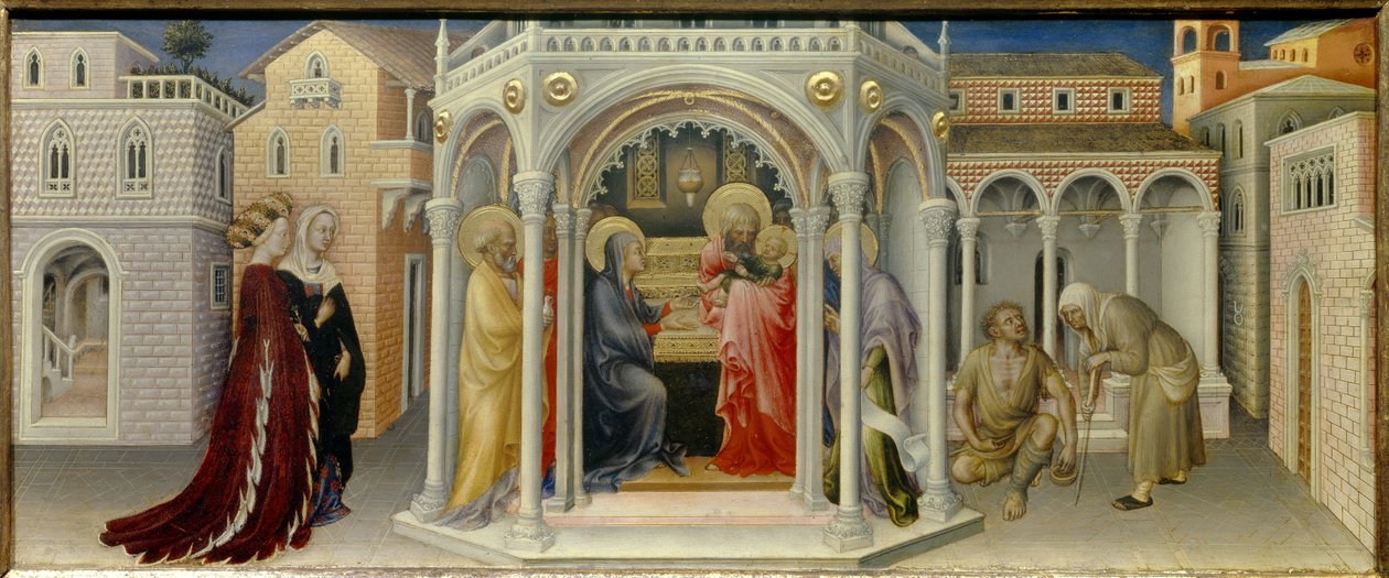 Présentation au Temple Peinture sur bois par Gentile da Fabriano (1370-1427) 1423 - Gentile da Fabriano