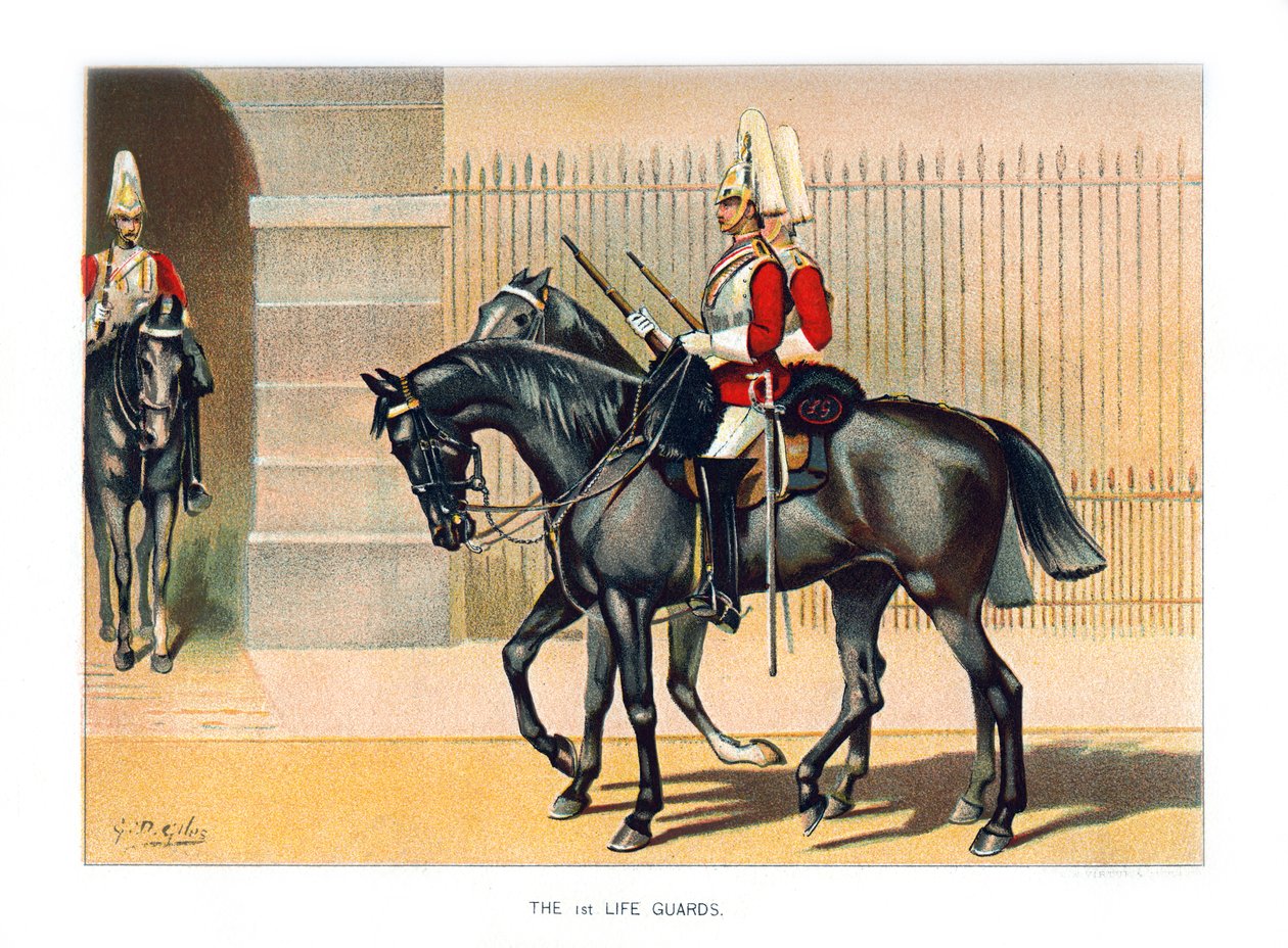 Les 1st Life Guards, vers 1890 - Geoffrey Douglas Giles