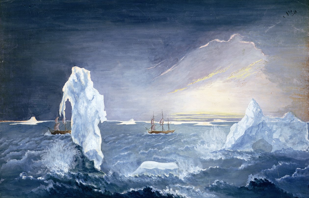 Lueur de la mer arctique - Johann Georg Adam Forster
