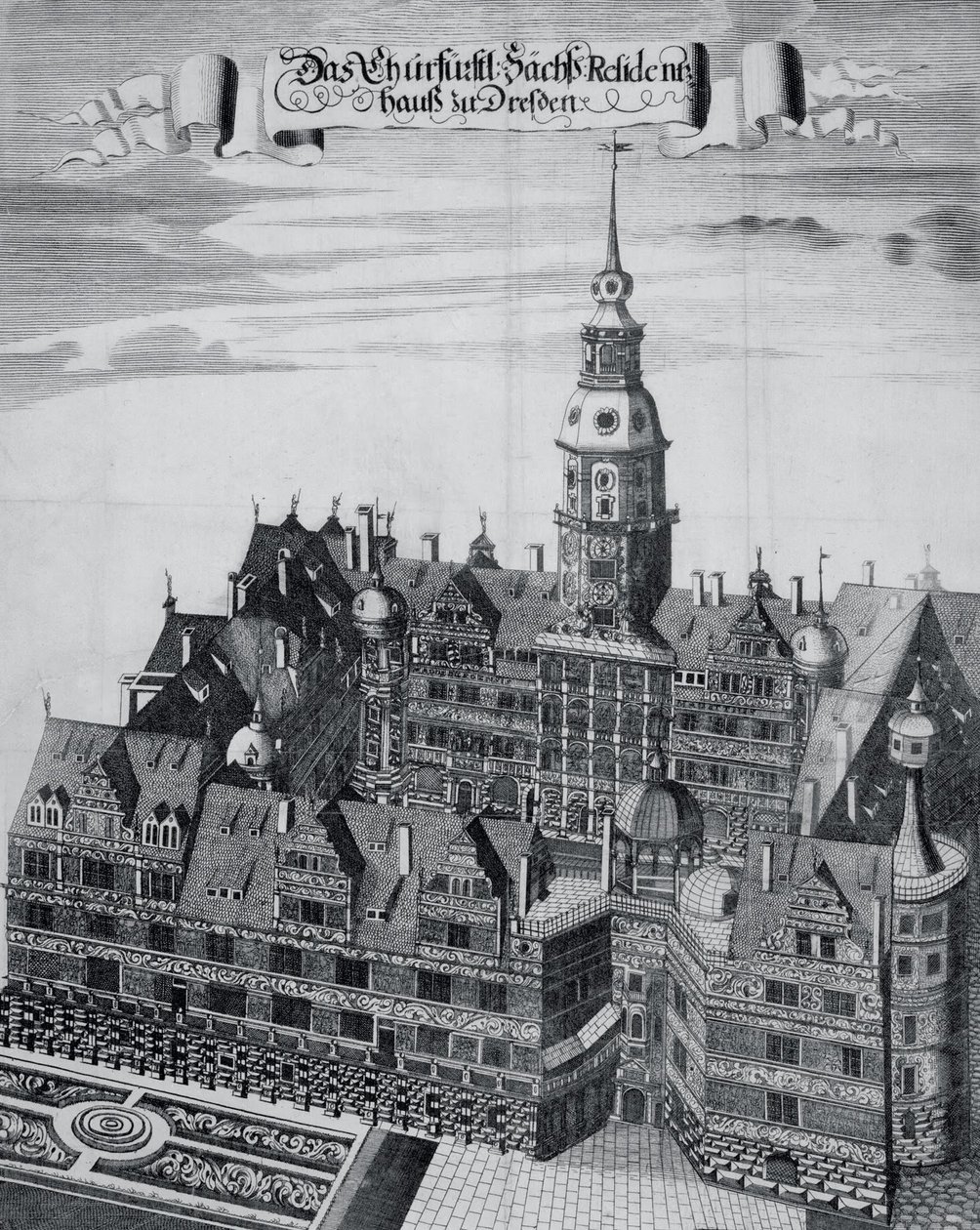 Le palais électoral à Dresde - Georg Jakob Schneider