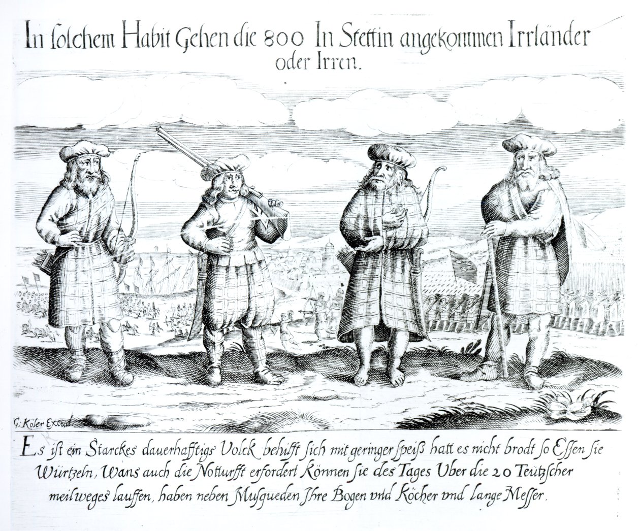 Dans une telle tenue, 800 Irlandais (ou fous) sont arrivés à Stettin - Georg Koler