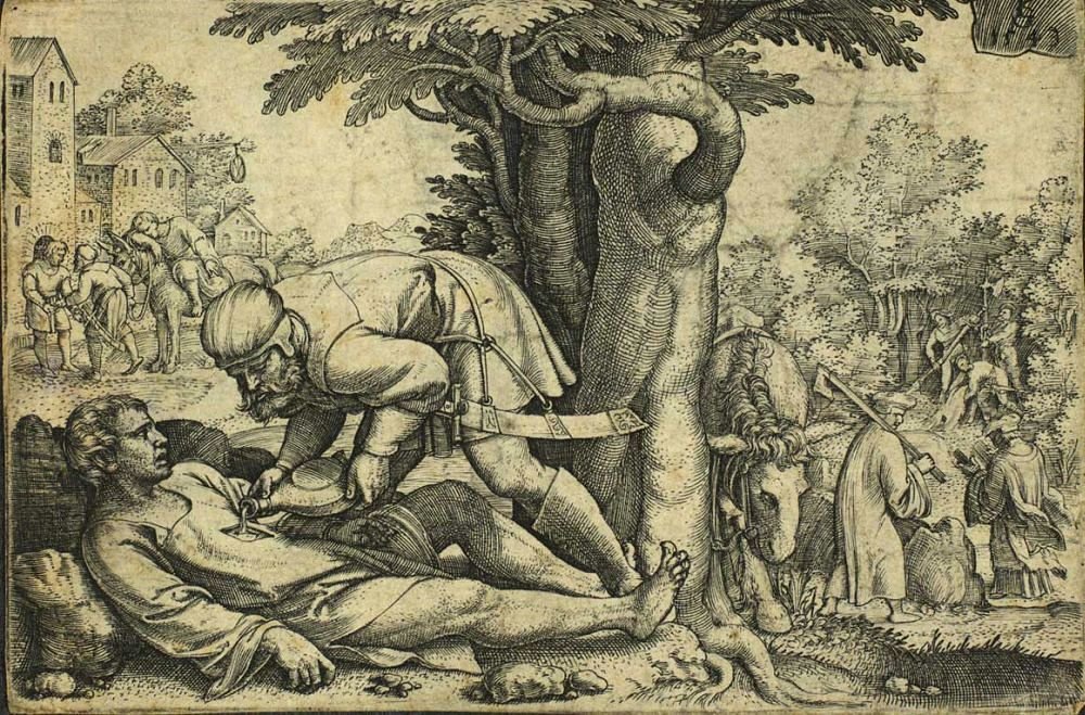 Le Bon Samaritain - Georg Pencz