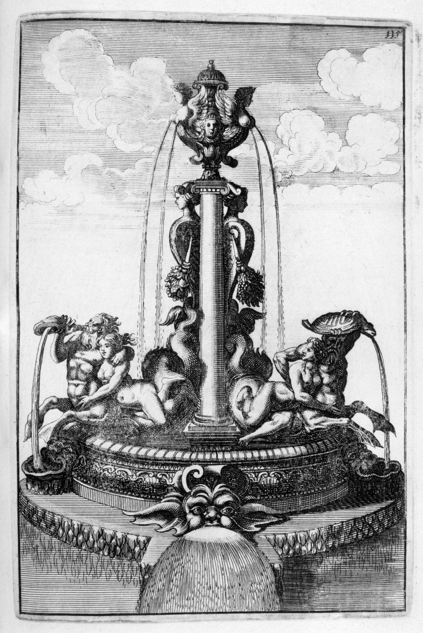 Conception de fontaine, 1664 - Georg Andreas Bockler