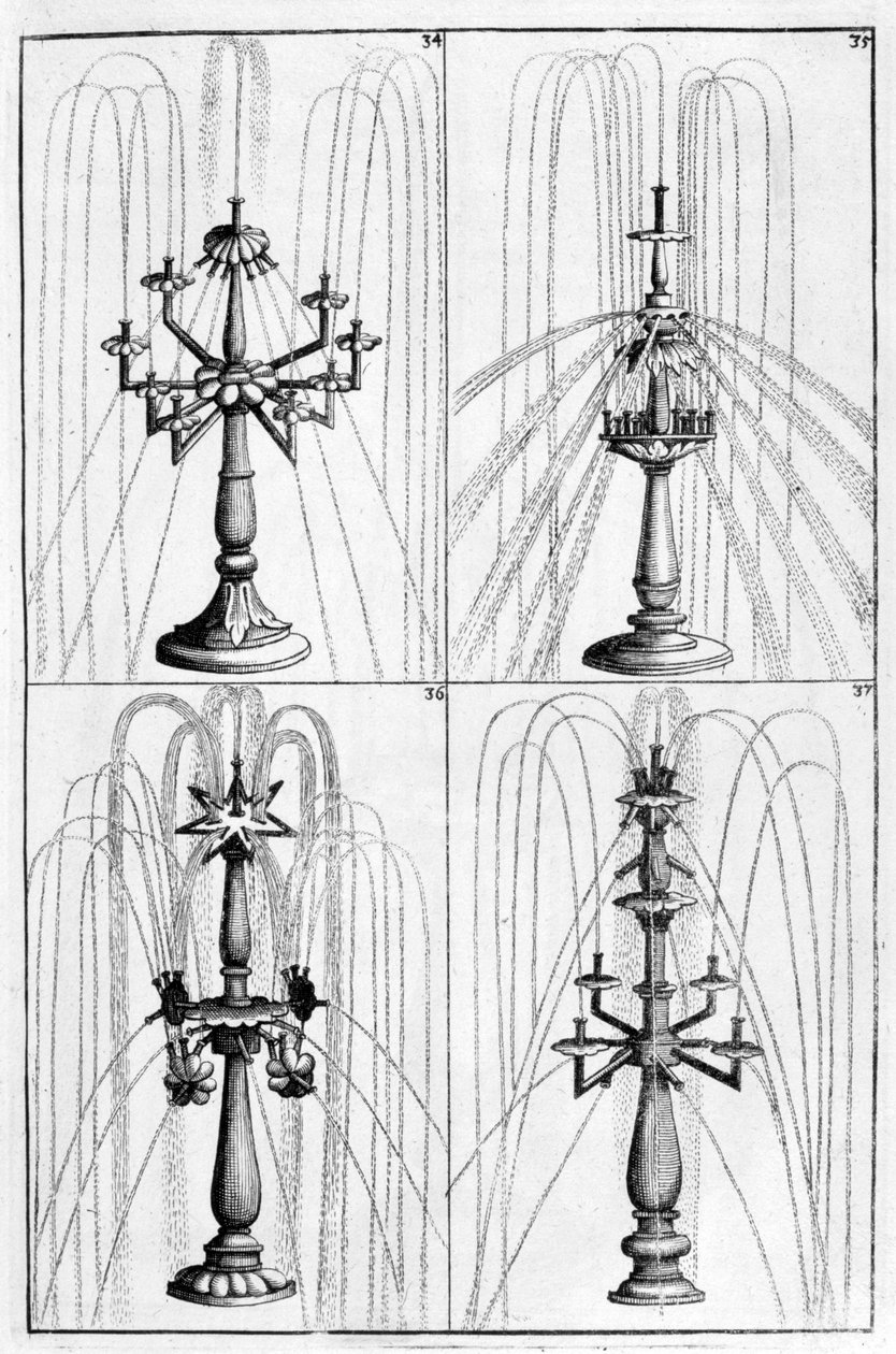 Conception de fontaine ornementale - Georg Andreas Bockler