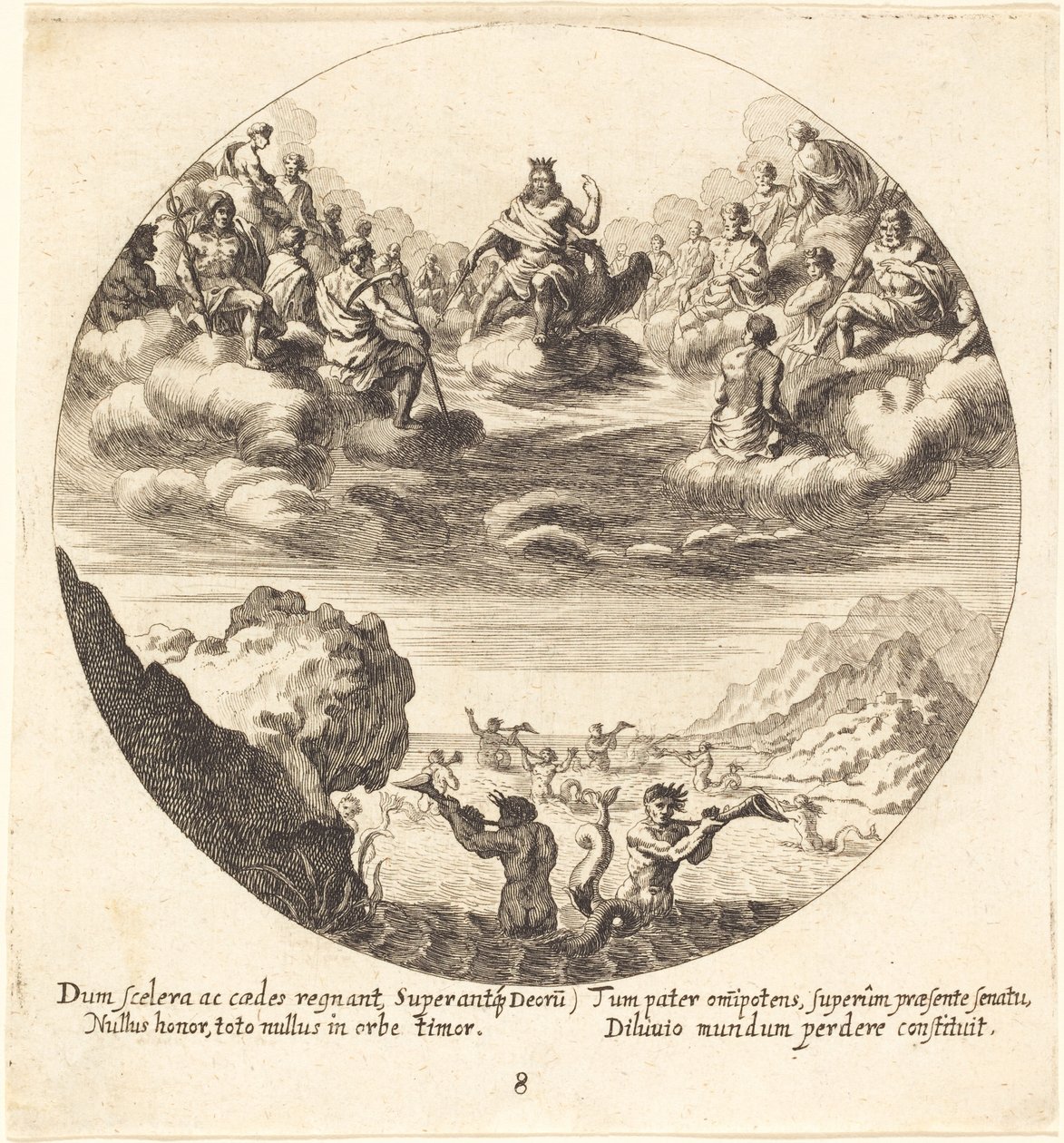 Jupiter et les Dieux - Georg Andreas Wolfgang the Elder