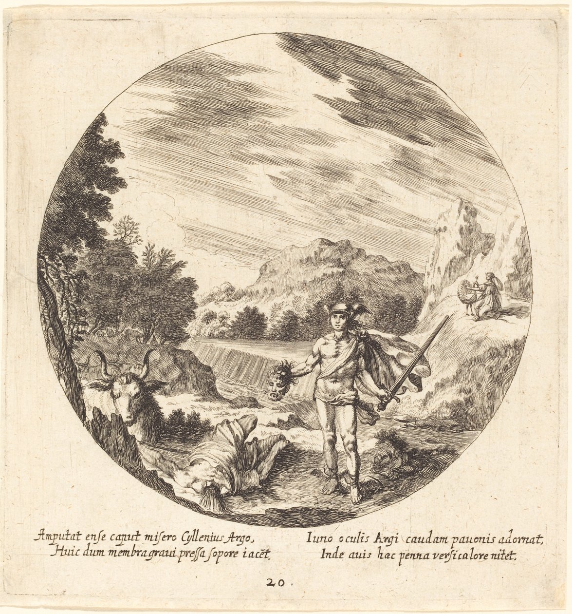 Mercure tuant Argus - Georg Andreas Wolfgang the Elder