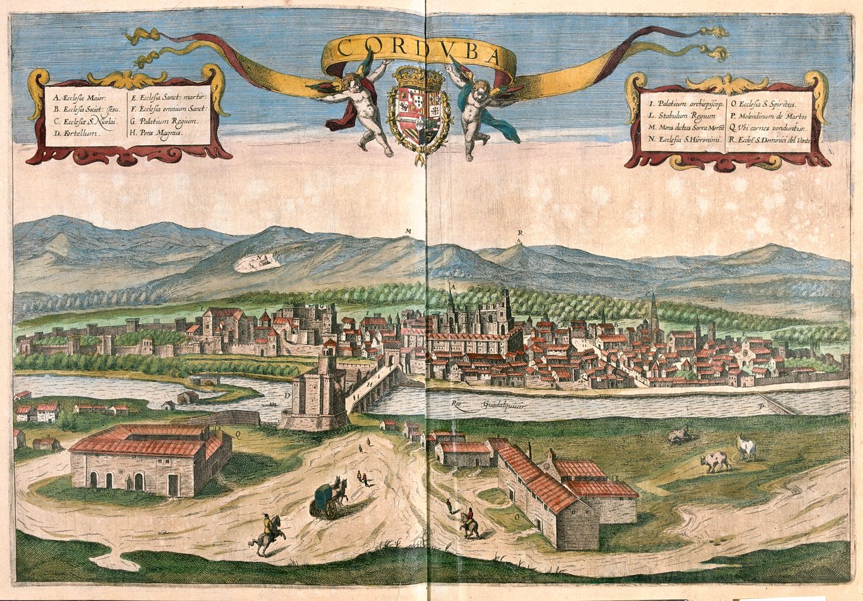 Fontainebleau, France - dans "Civitates Orbis Terrarum" de Georg Braun, Cologne 1617 - Georg Braun