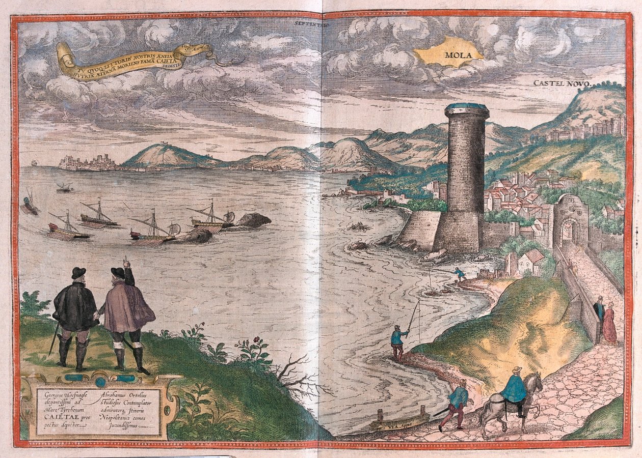 Mola de Bari, Italie - dans "Civitates Orbis Terrarum" de Georg Braun, Cologne 1617 - Georg Braun