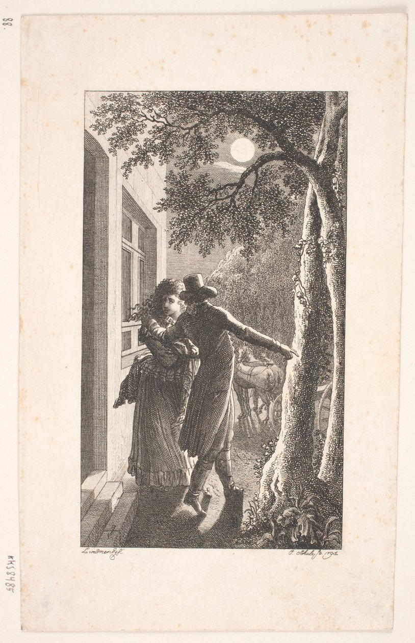 Illustration avec enlèvement de nuit - Georg Christian Schule