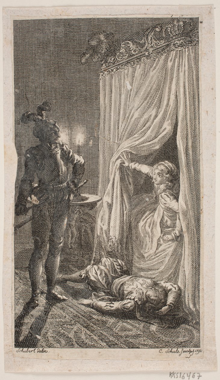 Illustration avec scène de chambre - Georg Christian Schule