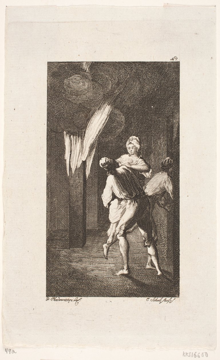 Vignette de titre pour Smollett "Les Aventures de Peregrine Pickle" - Georg Christian Schule