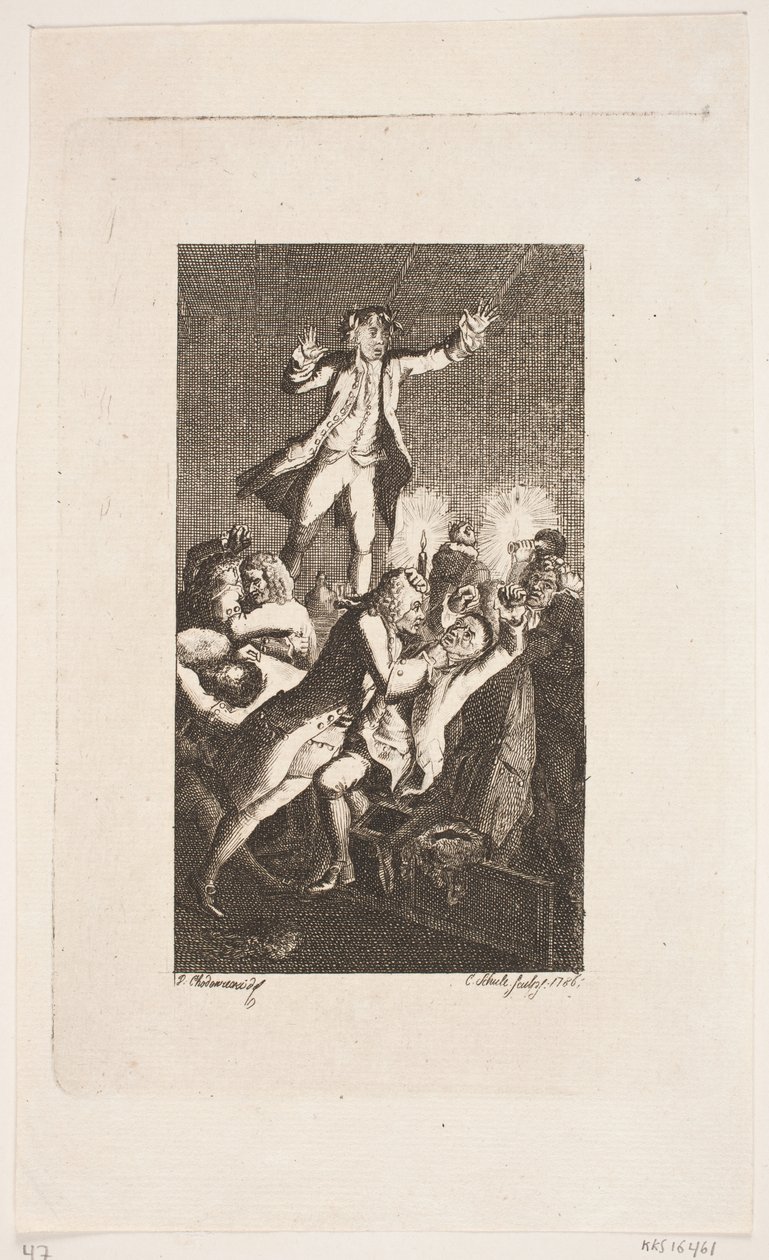 Vignette de titre pour Smollett "Les aventures de Peregrine Pickle" - Georg Christian Schule